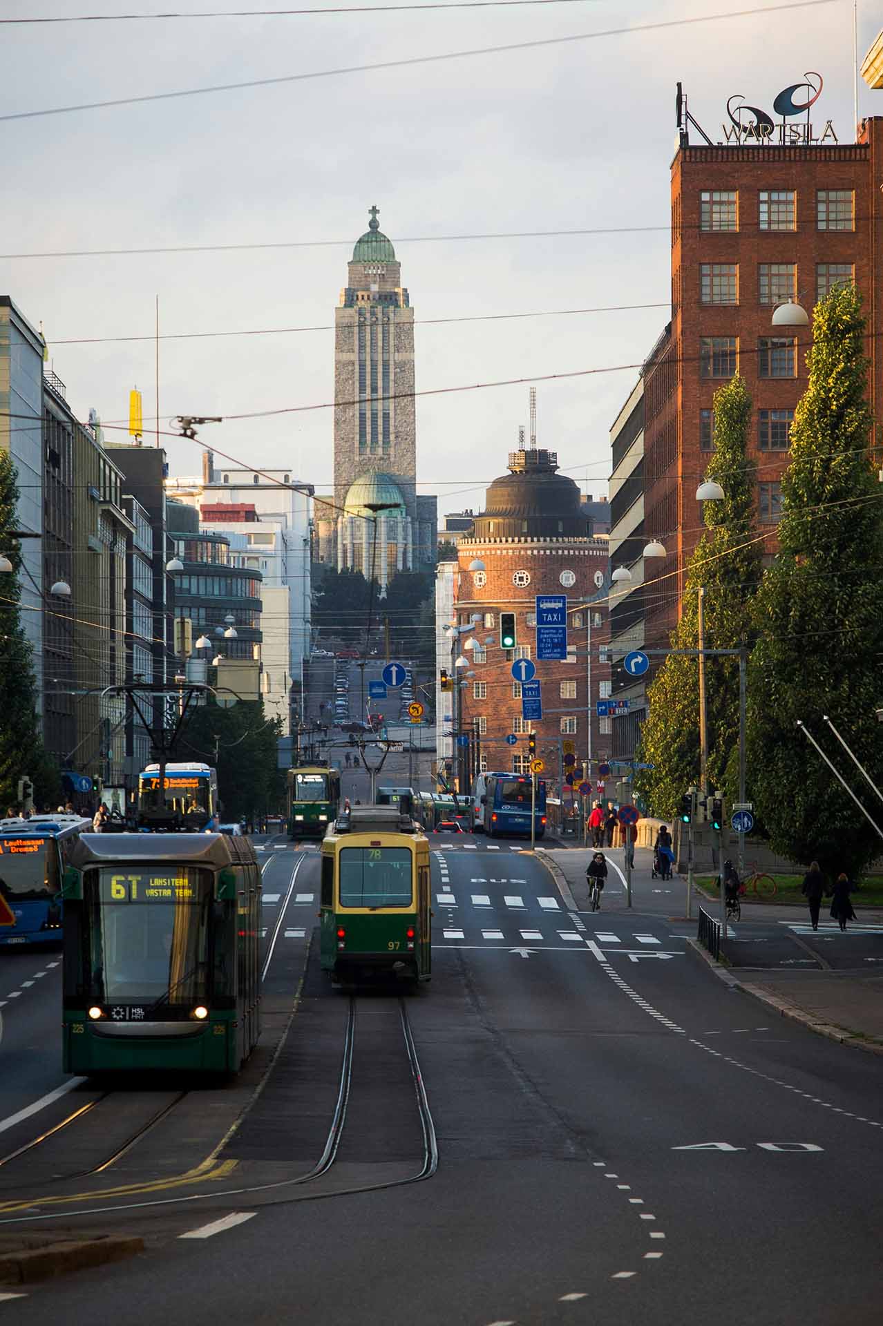 Gatubild från Helsingfors